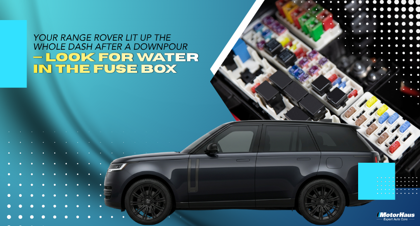 Your Range Rover Lit Up the Whole Dash After a Downpour — Look for Water in the Fuse Box
